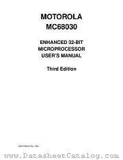 MC68030RC20 datasheet pdf Motorola