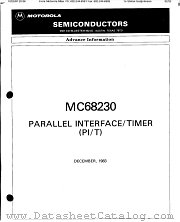 MC68230L10 datasheet pdf Motorola