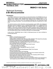 MC68HC711KA4MFN3 datasheet pdf Motorola