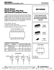 MC74F803J datasheet pdf Motorola