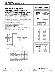 MC74HCT174AD datasheet pdf Motorola
