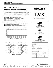 MC74LVX240D datasheet pdf Motorola