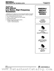 MMBR9411LT1 datasheet pdf Motorola