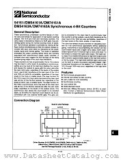 DM74161AN datasheet pdf National Semiconductor