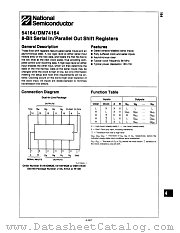 54164DMQB datasheet pdf National Semiconductor