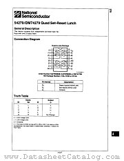DM74279N datasheet pdf National Semiconductor