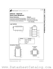 54AC157DM datasheet pdf National Semiconductor