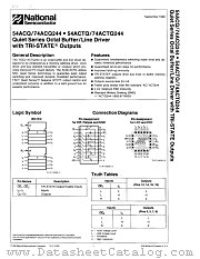 74ACQ244DCX datasheet pdf National Semiconductor