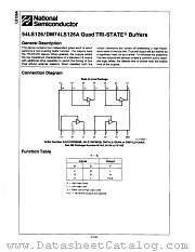 54LS126DMQB datasheet pdf National Semiconductor