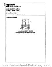 DM74LS133M datasheet pdf National Semiconductor