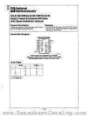 DM74LS136N datasheet pdf National Semiconductor