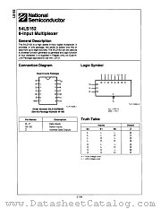 54LS152FMQB datasheet pdf National Semiconductor