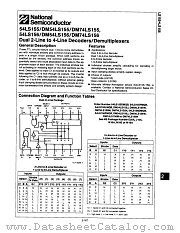 DM74LS155N datasheet pdf National Semiconductor