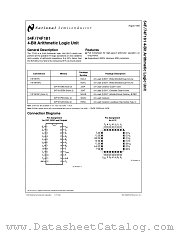 74F181PC datasheet pdf National Semiconductor