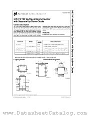 74F193SJ datasheet pdf National Semiconductor