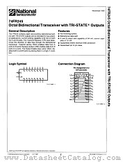 74FR245SCQR datasheet pdf National Semiconductor