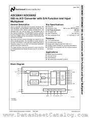 ADC08061BIWM datasheet pdf National Semiconductor