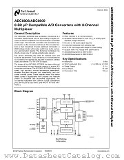ADC0808MDC datasheet pdf National Semiconductor