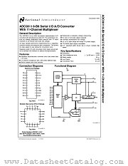 ADC0811CCVX datasheet pdf National Semiconductor