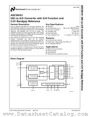 ADC08161BIWM datasheet pdf National Semiconductor