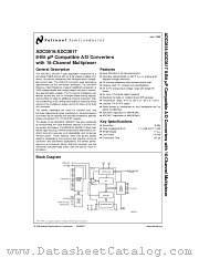 ADC0817MWC datasheet pdf National Semiconductor