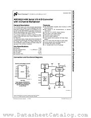 ADC0833BCJ datasheet pdf National Semiconductor