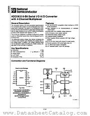 ADC0833BJ datasheet pdf National Semiconductor