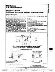 ADC0854BCN datasheet pdf National Semiconductor