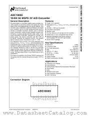 ADC10065CIMTX datasheet pdf National Semiconductor
