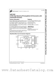 ADC1061MWC datasheet pdf National Semiconductor