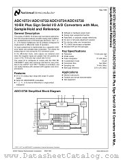 ADC10731CIN datasheet pdf National Semiconductor