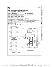 ADC1225BCD-1 datasheet pdf National Semiconductor
