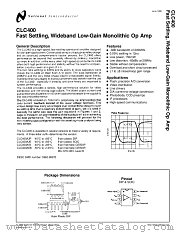 CLC400MDC datasheet pdf National Semiconductor