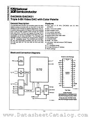 DAC0630CCD datasheet pdf National Semiconductor
