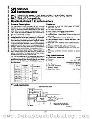 DAC1006LJ datasheet pdf National Semiconductor