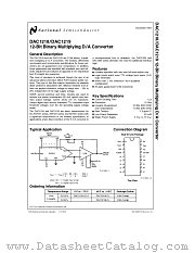 DAC1219LCJ-1 datasheet pdf National Semiconductor