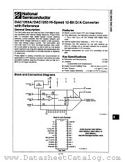 DAC1265ACJ datasheet pdf National Semiconductor
