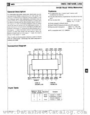 DM7489B datasheet pdf National Semiconductor