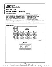 DM74LS471N datasheet pdf National Semiconductor