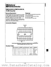 DM54LS491AJ datasheet pdf National Semiconductor