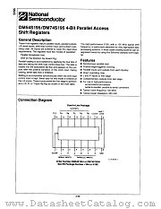 DM74S195N datasheet pdf National Semiconductor