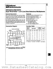 DM54S253W datasheet pdf National Semiconductor