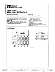 DM74S287AJ datasheet pdf National Semiconductor