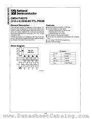 DM74S570N datasheet pdf National Semiconductor