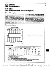 DM74LS166N datasheet pdf National Semiconductor