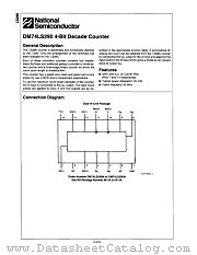 DM74LS290M datasheet pdf National Semiconductor