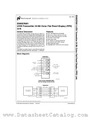 DS90CR581MTDX datasheet pdf National Semiconductor