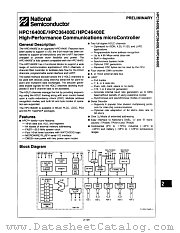 HPC46400EV20 datasheet pdf National Semiconductor