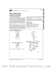 LM111MDA datasheet pdf National Semiconductor