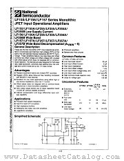 LF157H datasheet pdf National Semiconductor